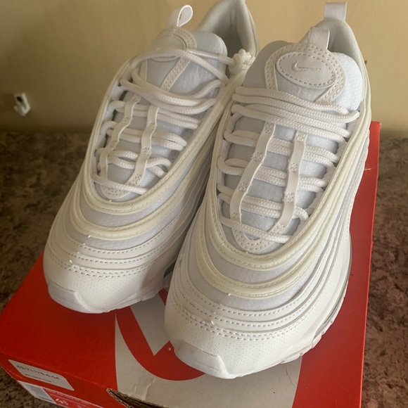 Air Max 97 GS Wht/Wht/metallic silver - Picture 2 of 7